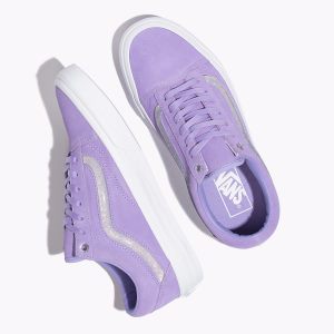 Vans Bayan Spor Ayakkabı Jelly Sidestripe Old Skool Mor/Beyaz | 92115-105